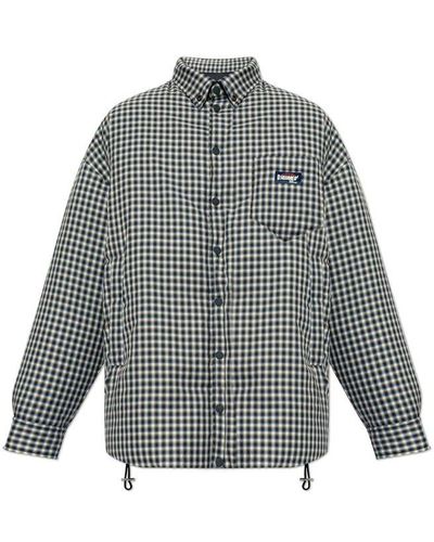DSquared² Checked Shirt Jacket - Grey