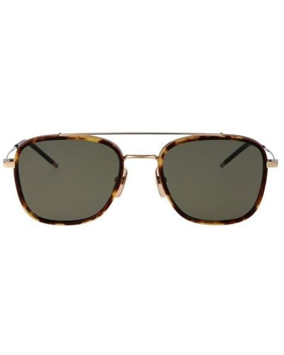 Thom Browne Navigator Frame Sunglasses - Multicolour