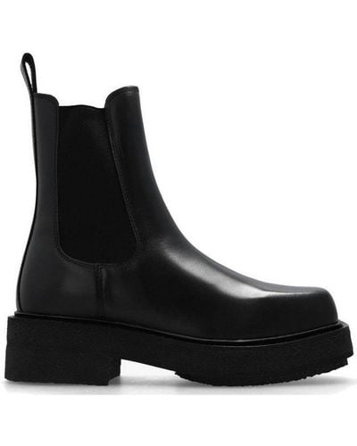 Eytys Ortega Ii Square-toe Ankle Boots - Black