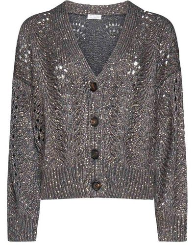 Brunello Cucinelli Sweaters - Gray