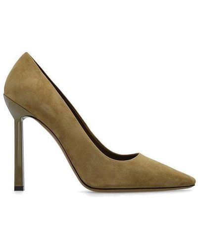 Ferragamo Justina Pointed Toe Court Shoes - Metallic
