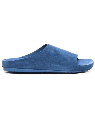 Loewe Logo-embossed Slip-on Sandals - Blue