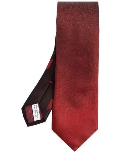 Ferragamo 'tokio' Silk Tie, - Red