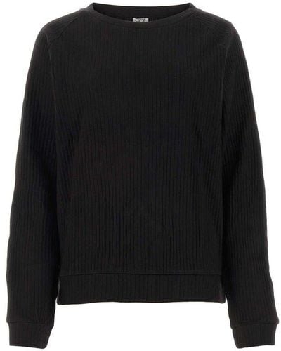 Baserange Long Sleeved Ribbed Sweater - Black