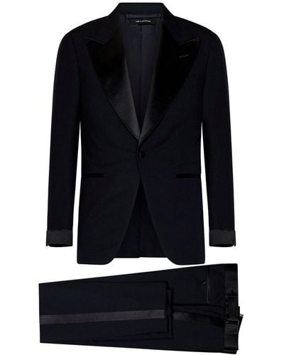 Tom Ford Single Breasted Tailored Suit - Blue