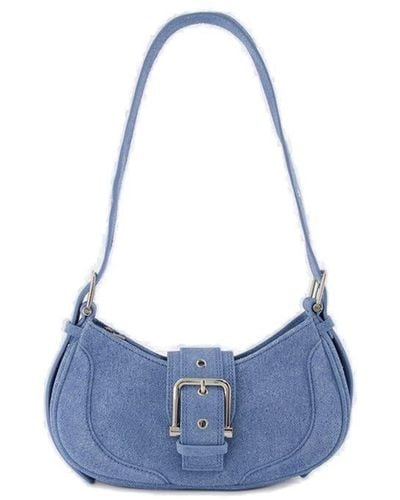 OSOI Buckle Detailed Shoulder Bag - Blue