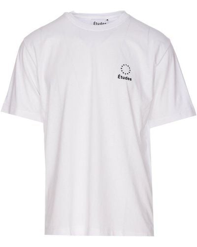 Etudes Studio Logo-embroidered Crewneck T-shirt - White