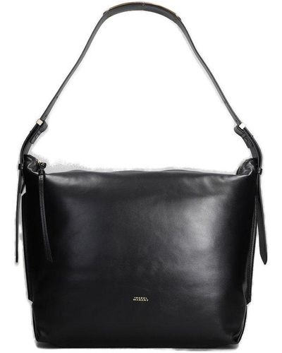 Isabel Marant Logo Printed Tote Bag - Black