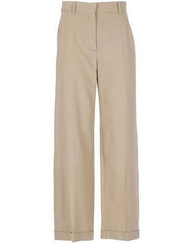 KENZO Wool Trousers - Natural
