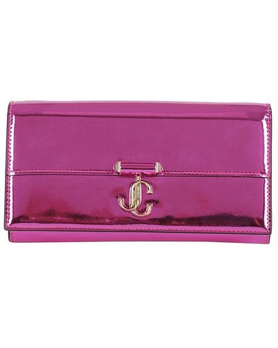 Jimmy Choo Avenue Chained Wallet - Pink