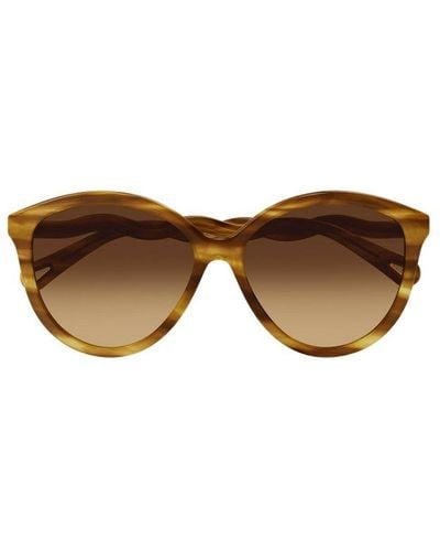 Chloé Square Round Framed Sunglasses - Multicolour