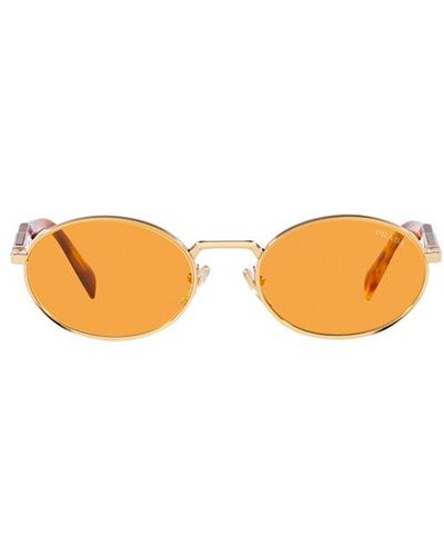 Prada Round-frame Sunglasses - Orange