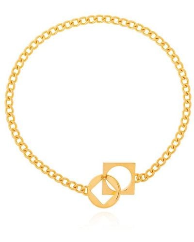 Jacquemus Brass Necklace, - Metallic