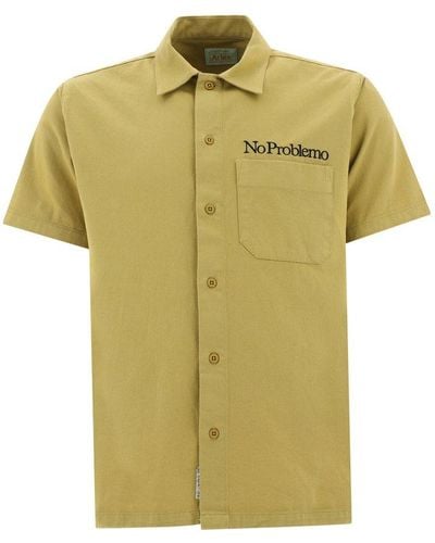 Aries Mini Problemo Uniform Shirt - Yellow