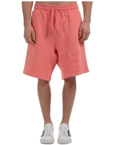 Moschino Double Question Mark Sweat Shorts - Pink