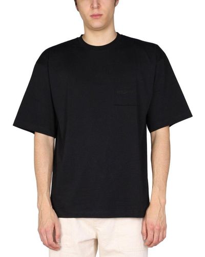 Philippe Model Logo Embroidery T-shirt - Black