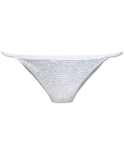 DSquared² Icon Clubbing Micro Bikini Top - White