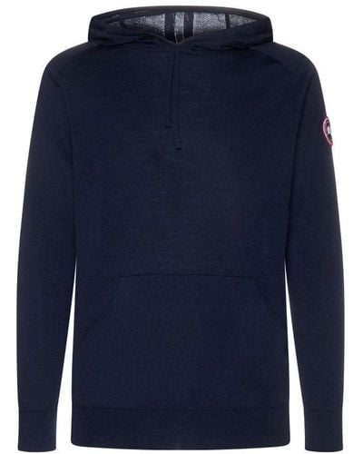 Canada Goose Amherst Knitted Hoodie - Blue