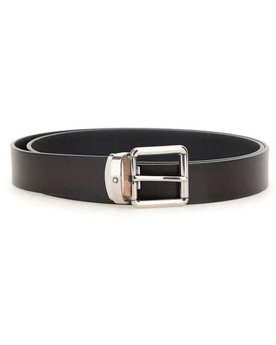 Montblanc Buckled Belt - White