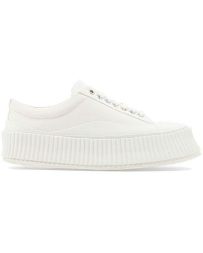 Jil Sander Lace-up Chunky Sneakers - White