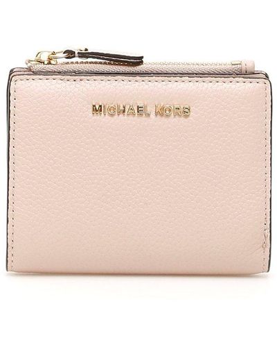 MICHAEL Michael Kors Logo Plaque Bi-fold Wallet - Pink