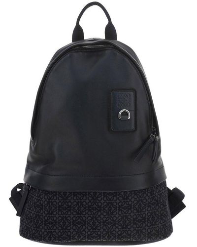 Loewe Backpack With Logo - Black