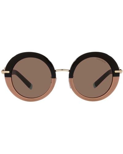 Tiffany & Co. Round Frame Sunglasses - Black