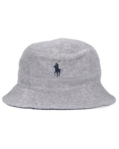 Polo Ralph Lauren Logo Bucket Hat - Grey