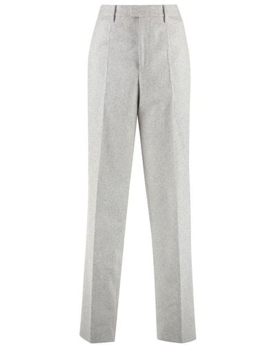 Off-White c/o Virgil Abloh Wool Blend Pants - Grey