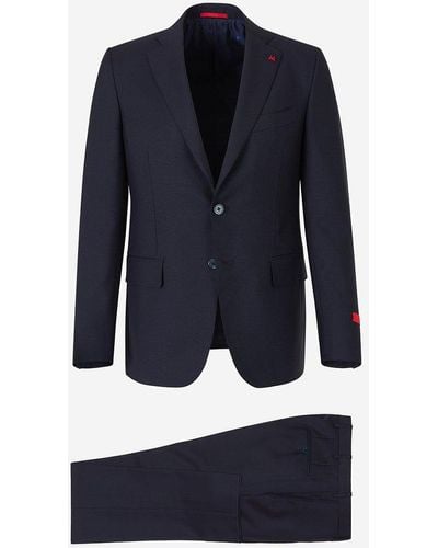 Isaia Wool Mohair Suit - Blue