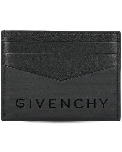 Givenchy Allover 4g Pattern Cardholder - Black