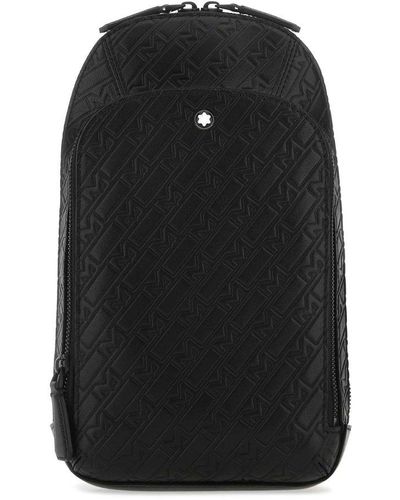 Montblanc Leather One-shoulder Backpack - Black