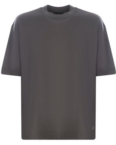 Emporio Armani Asv Oversized Jersey T-shirt - Grey