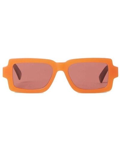 Retrosuperfuture Rectangular Frame Sunglasses - Orange