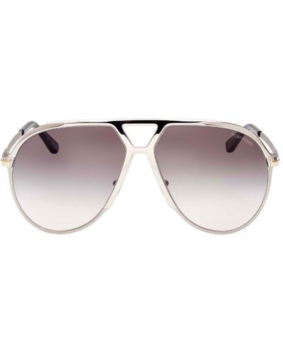 Tom Ford Aviator Frame Sunglasses - Black