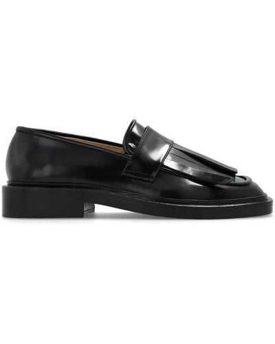 Wandler Lucy Squared Toe Tasselled Loafers - Black