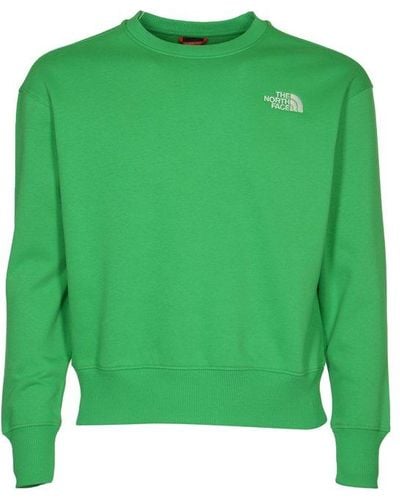 The North Face Logo-embroidered Crewneck Sweatshirt - Green