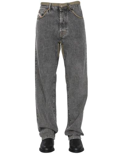 Diesel Red Tag Dxd-p2 0cbbh Straight-leg Jeans - Gray