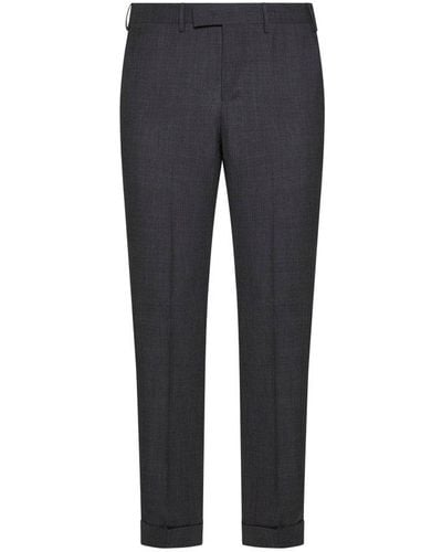 PT Torino Master Pressed Crease Slim-fit Trousers - Blue