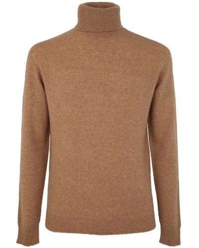 Roberto Collina Turtleneck Long-sleeved Sweater - Brown