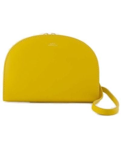 A.P.C. Demi Lune Clutch Bag - Yellow