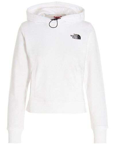The North Face Logo Graphic Hoodie - White