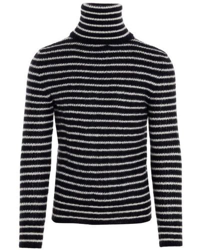 Saint Laurent Wool Striped Jumper - Multicolour