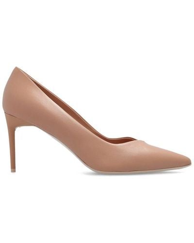 Max Mara Phyllis Pointed Toe Slip-on Court Shoes - Brown