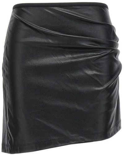 Helmut Lang Leather-effect Skirt Skirts - Black