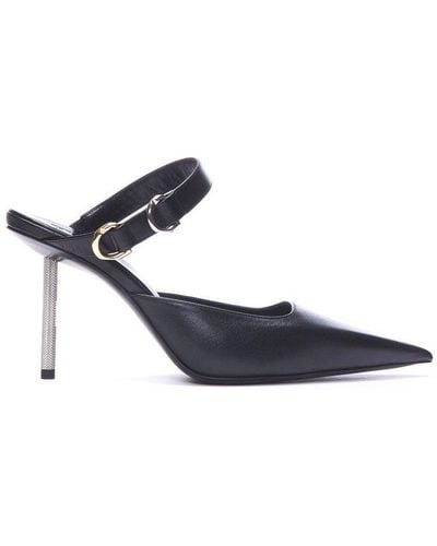 Givenchy Voyou Pointed Toe Mules - Black
