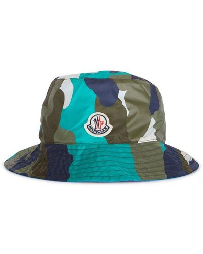 Moncler Logo Patch Bucket Hat - Multicolor