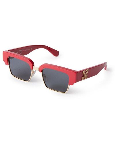 Off-White c/o Virgil Abloh Washington Square Frame Sunglasses - Red