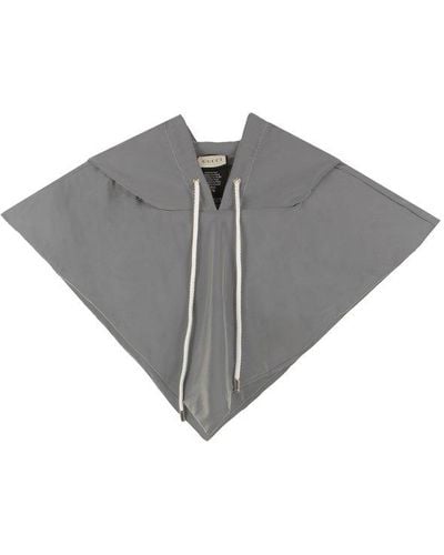 Gucci Reflective Stripe Detail Hood - Gray