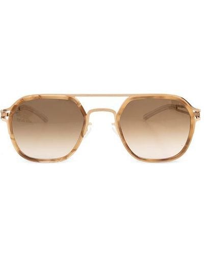 Mykita Leeland Aviator-frame Sunglasses - Natural